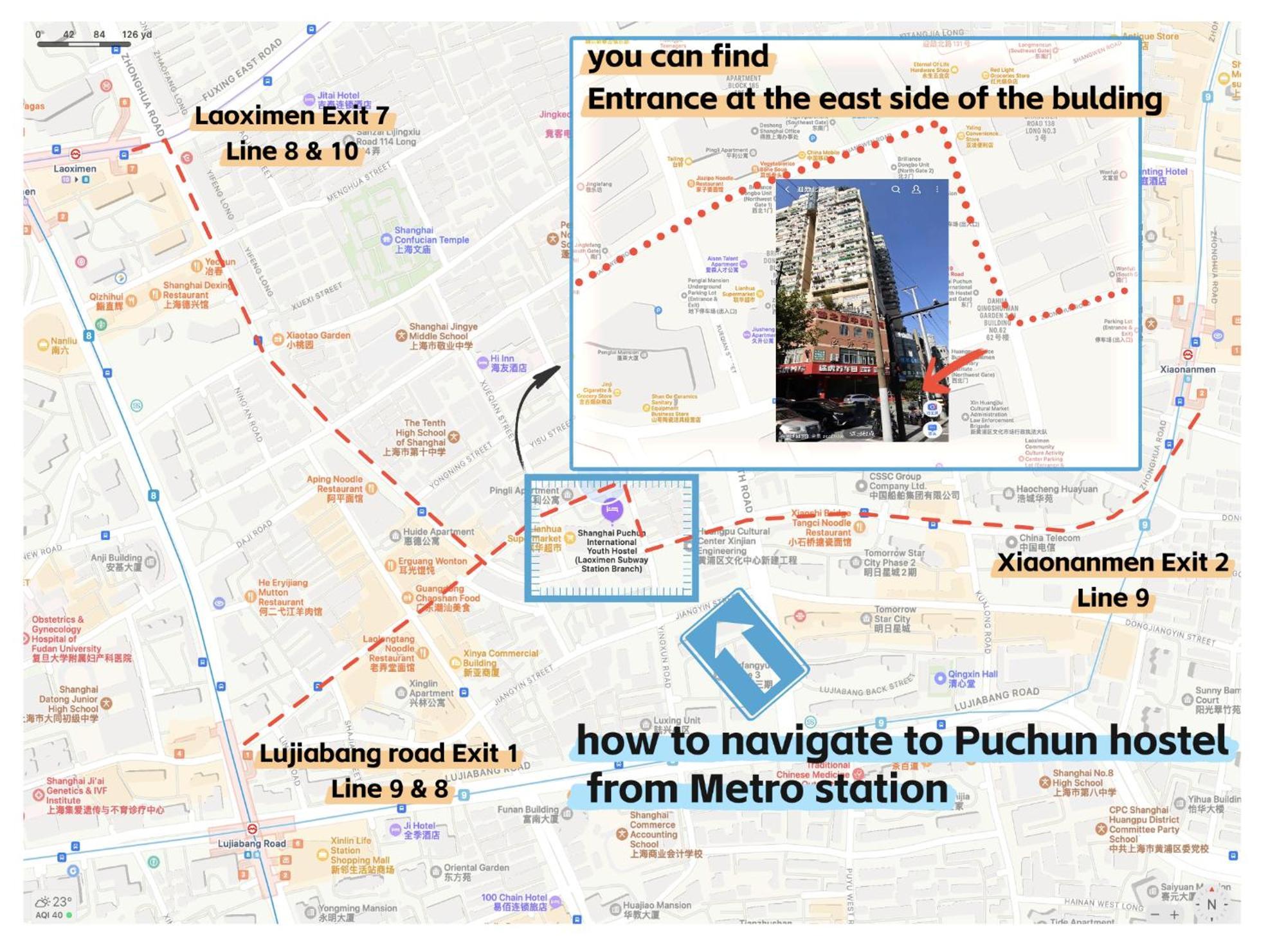 Pu Chun International Hostel -Yugarden & Old Town Shanghaj Zewnętrze zdjęcie